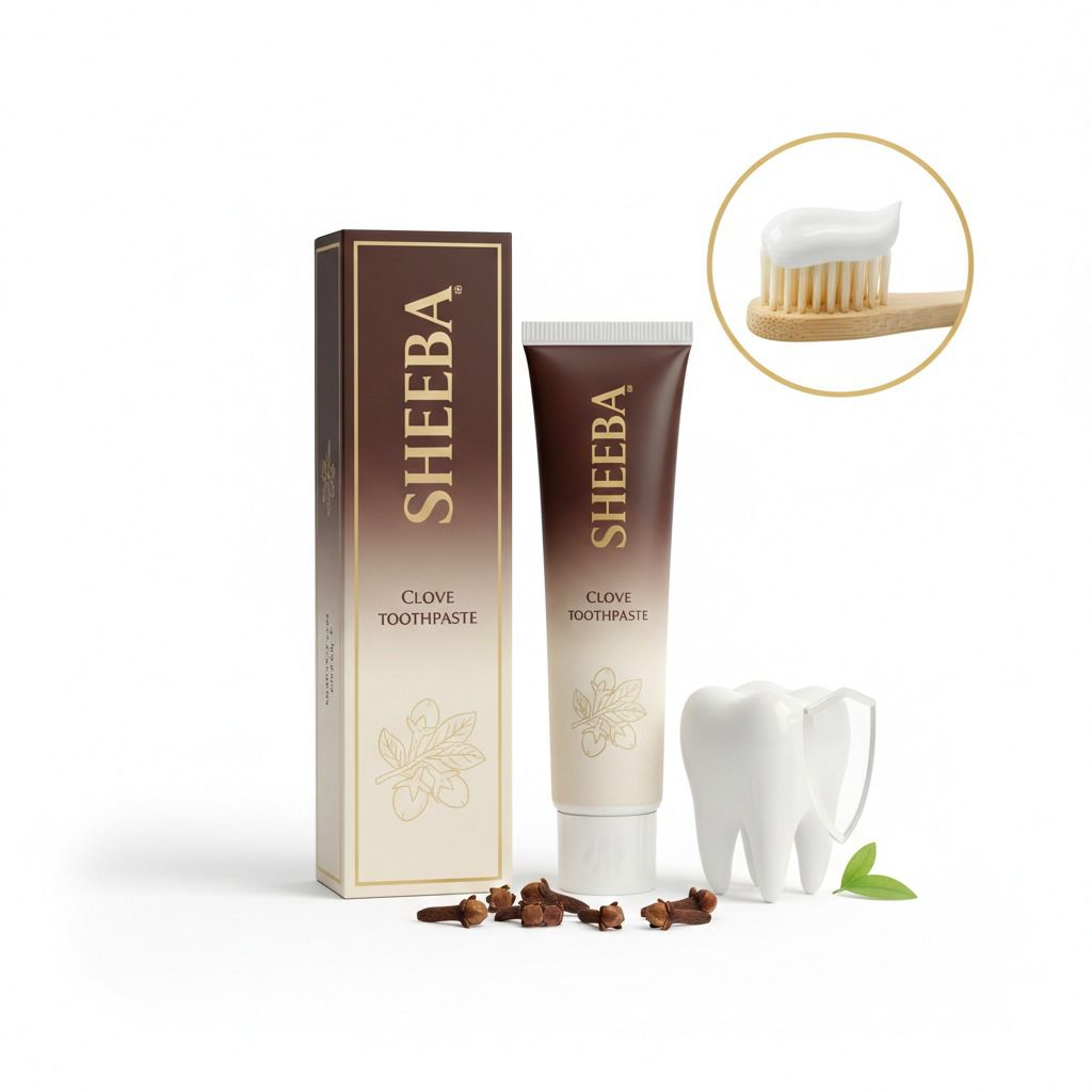 SHEEBA Clove Toothpaste 120ml – Advanced Teeth Protection, Fresh Breath, Natural Clove Flavor