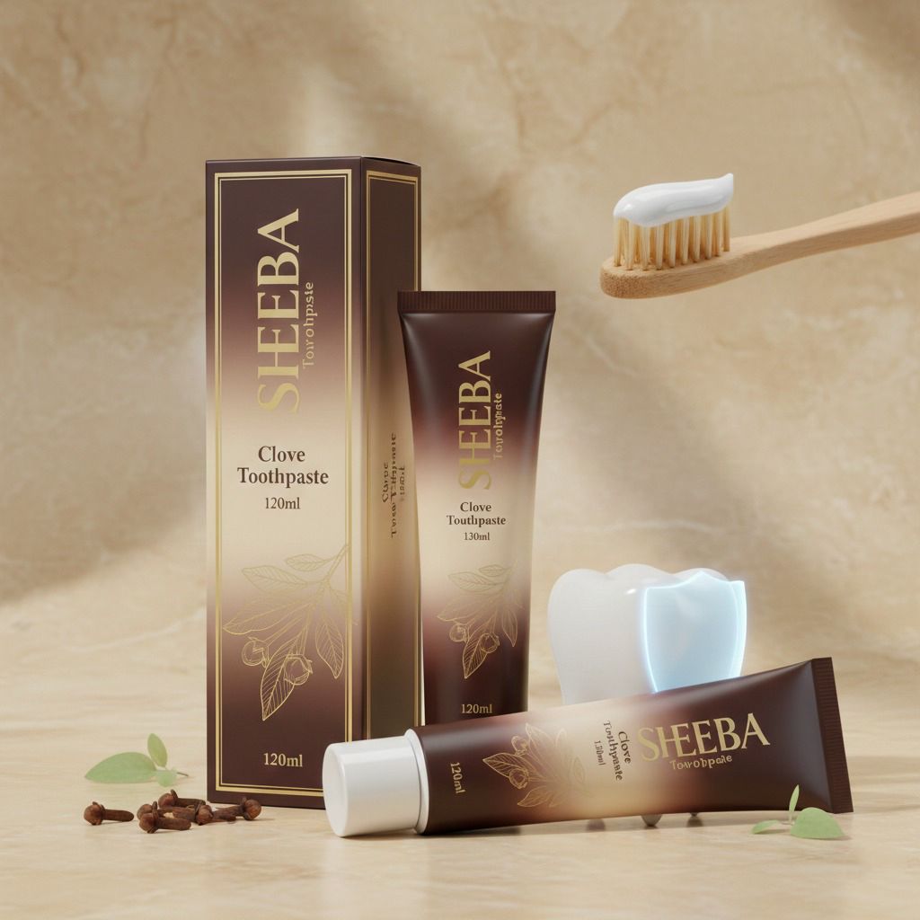 SHEEBA Clove Toothpaste 120ml – Advanced Teeth Protection, Fresh Breath, Natural Clove Flavor